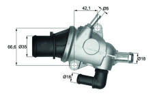 Termostat, chladivo MAHLE TI 125 88