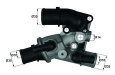 Termostat, chladivo MAHLE TI 140 80D