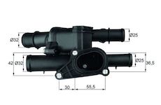 Termostat, chladivo MAHLE ORIGINAL TM 1 105