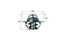 Termostat, chladivo MAHLE ORIGINAL TX 3 83D