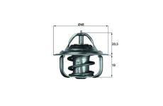 Termostat, chladivo MAHLE ORIGINAL TX 5 83D