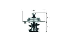 Termostat, chladivo MAHLE TX 7 83D