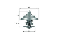 Termostat, chladivo MAHLE TX 31 92D S