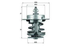 Termostat, chladivo MAHLE ORIGINAL TX 63 88