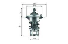 Termostat, chladivo MAHLE ORIGINAL TX 65 82