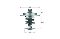 Termostat chladenia MAHLE TX 67 83D