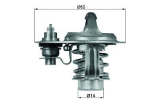 Termostat, chladivo MAHLE TX 76 88D