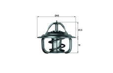 Termostat, chladivo MAHLE TX 1 79D