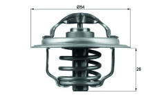 Termostat, chladivo MAHLE ORIGINAL TX 111 87D