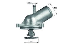 Termostat, chladivo MAHLE TI 209 87D