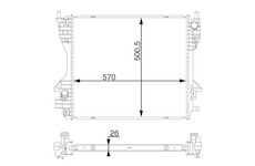 Chladič, chlazení motoru MAHLE CR 1358 000S