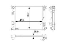 Chladič, chlazení motoru MAHLE CR 1970 000P