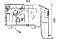Vyrovnávací nádoba, chladicí kapalina MAHLE CRT 55 000P