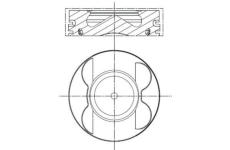 Píst MAHLE ORIGINAL 001 PI 00107 000