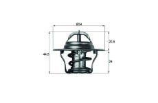 Termostat, chladivo MAHLE TX 4 92D