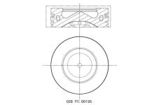 Píst MAHLE ORIGINAL 028 PI 00135 000