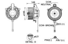 vnitřní ventilátor MAHLE AB 277 000P