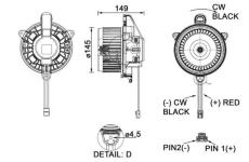 vnitřní ventilátor MAHLE AB 278 000P