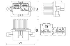 Regulace, vnitřní ventilace MAHLE ABR 109 000P