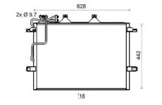 Kondenzátor, klimatizace MAHLE AC 318 000S