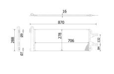 Kondenzátor klimatizácie MAHLE AC 368 000S