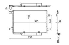 Kondenzátor klimatizácie MAHLE AC 369 000S