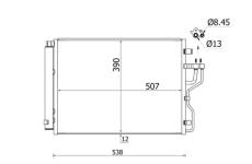 Kondenzátor klimatizácie MAHLE AC 768 000S