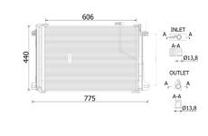 Kondenzátor, klimatizace MAHLE AC 786 000S