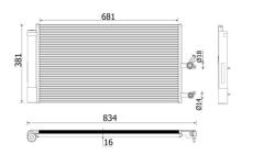 Kondenzátor klimatizácie MAHLE AC 890 000P