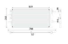 Kondenzátor, klimatizace MAHLE AC 892 000P