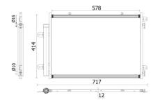 Kondenzátor, klimatizace MAHLE AC 898 000P