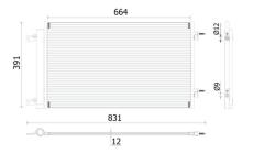 Kondenzátor klimatizácie MAHLE AC 901 000P