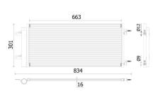 Kondenzátor, klimatizace MAHLE AC 902 000P