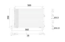 Kondenzátor klimatizácie MAHLE AC 905 000S
