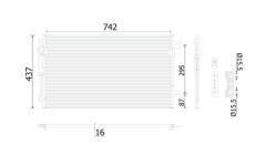 Kondenzátor klimatizácie MAHLE AC 907 000S