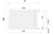 Kondenzátor klimatizácie MAHLE AC 915 000S