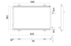 Kondenzátor klimatizácie MAHLE AC 922 000P