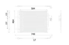 Kondenzátor, klimatizace MAHLE AC 934 000S