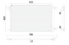 Kondenzátor, klimatizace MAHLE AC 939 000P