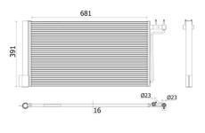 Kondenzátor klimatizácie MAHLE AC 941 000P