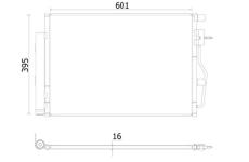 Kondenzátor, klimatizace MAHLE AC 958 000S