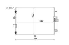 Kondenzátor klimatizácie MAHLE AC 960 000S