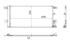 Kondenzátor klimatizácie MAHLE AC 961 000S