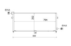 Kondenzátor, klimatizace MAHLE AC 964 000S