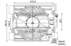 Ventilátor kondenzátora klimatizácie MAHLE ACF 24 000S