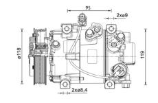 Kompresor, klimatizace MAHLE ACP 1466 000P