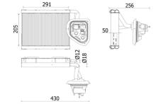 Výparník, klimatizace MAHLE AE 159 000P