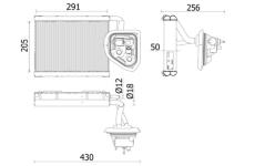 Výparník, klimatizace MAHLE AE 160 000P