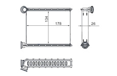 Výměník tepla, vnitřní vytápění MAHLE AH 272 000S