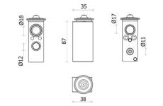 Expanzní ventil, klimatizace MAHLE AVE 146 000P